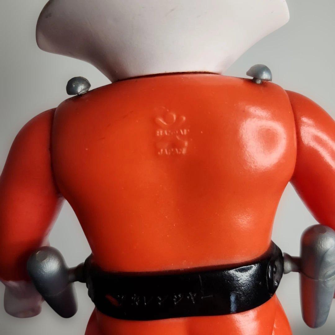 アカレンジャー 面取れ ソフビ 面 武器 マントなし レア 約22センチ