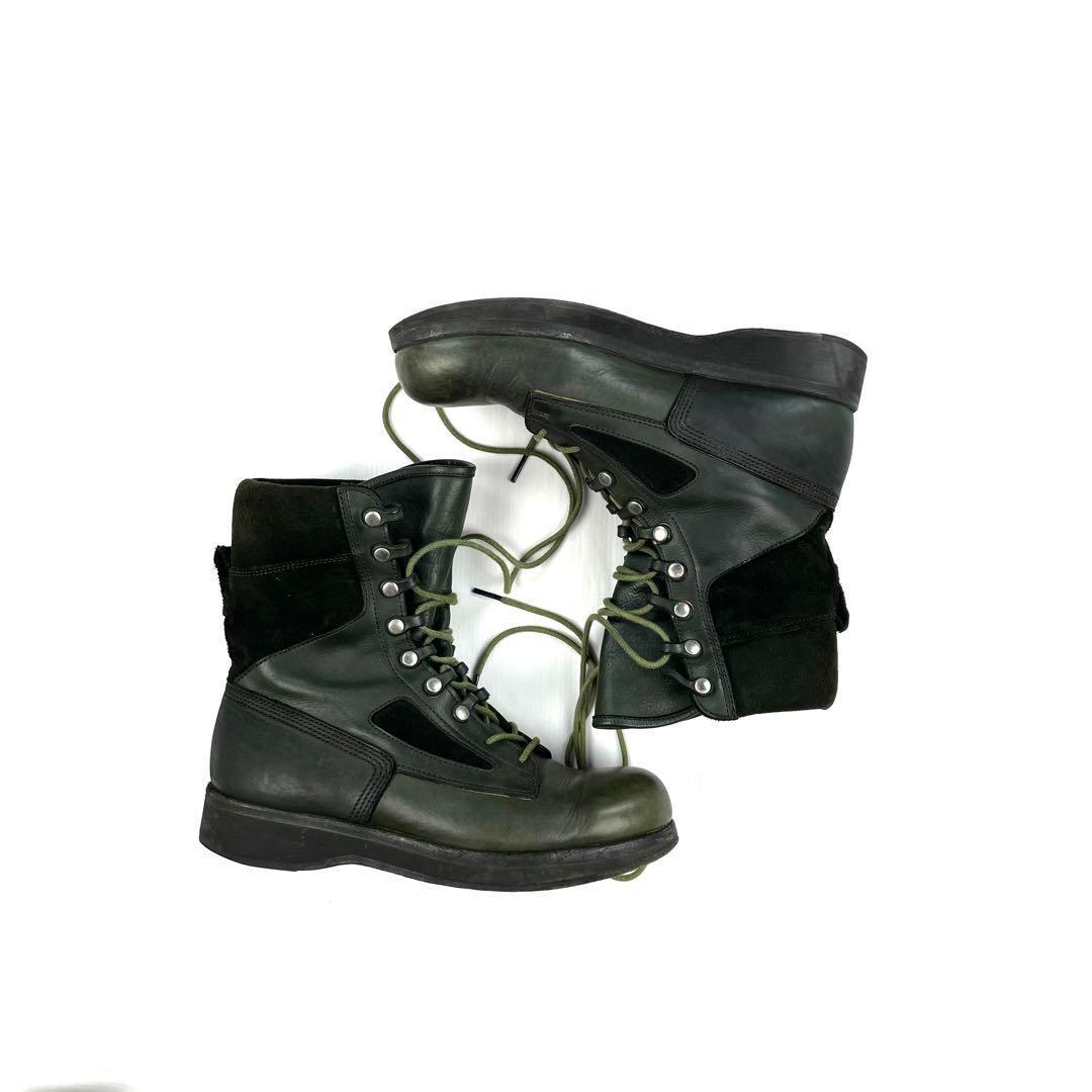 超神レア】 Hender Scheme SACAI コンバットブーツ カーキ - メルカリ