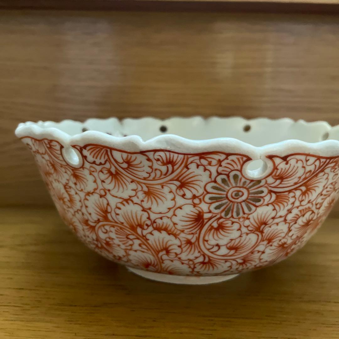 桑名萬古焼 加賀瑞山造 菓子鉢共箱