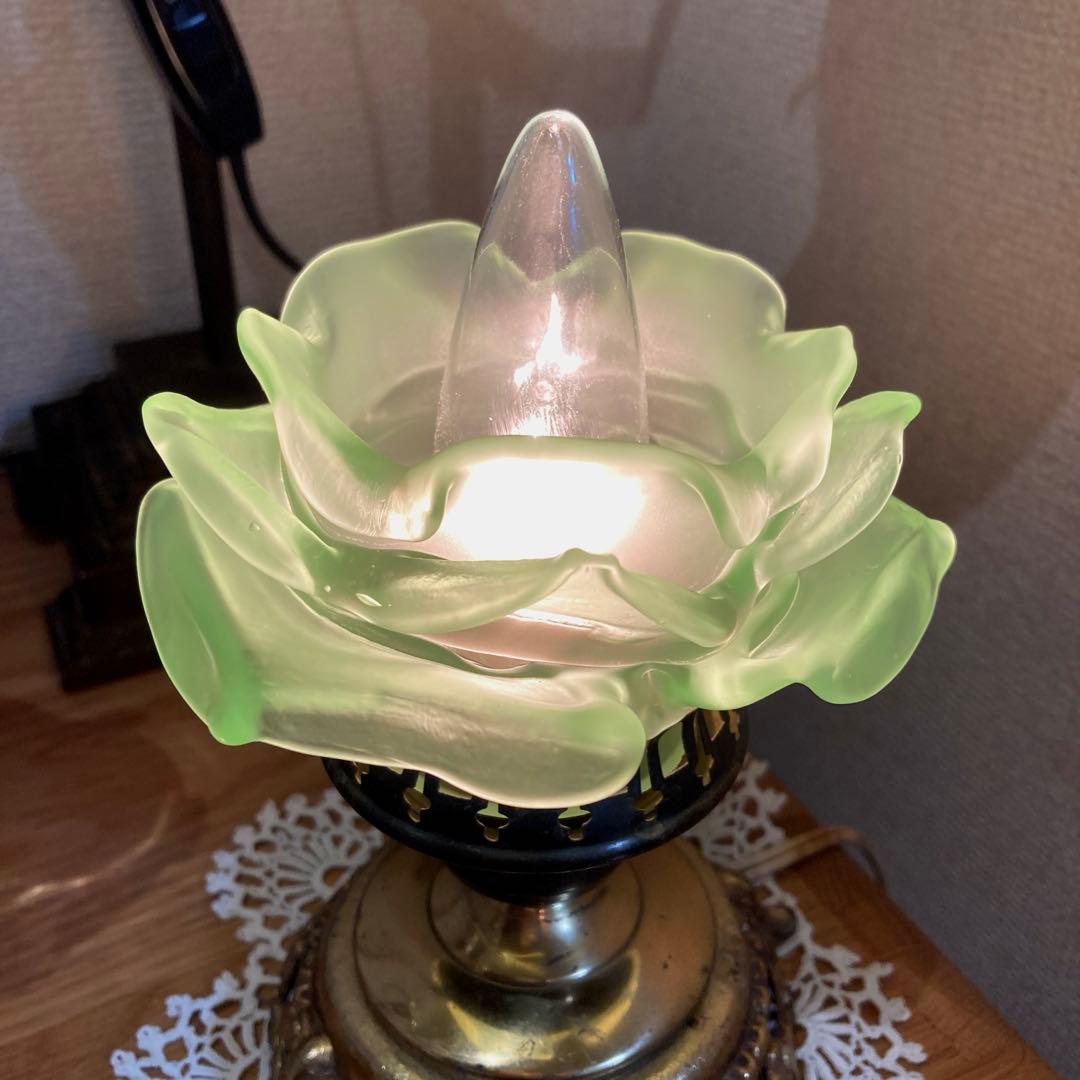 予約専用︎）ミニシャンデリア フランスアンティークとローズシェード