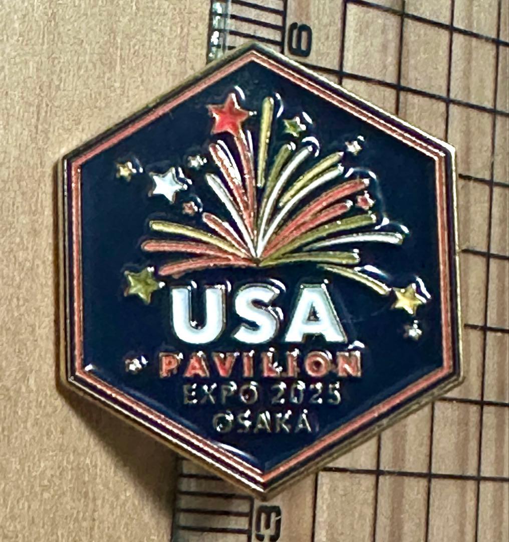 k*e様 【激レア非売品】USA 万博アメリカパビリオン2025 独立記念日ピン