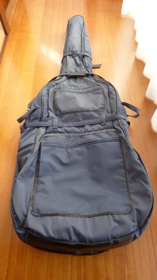 Galax コントラバス用ソフトケース 4弦用 (ネイビー・ジャンク