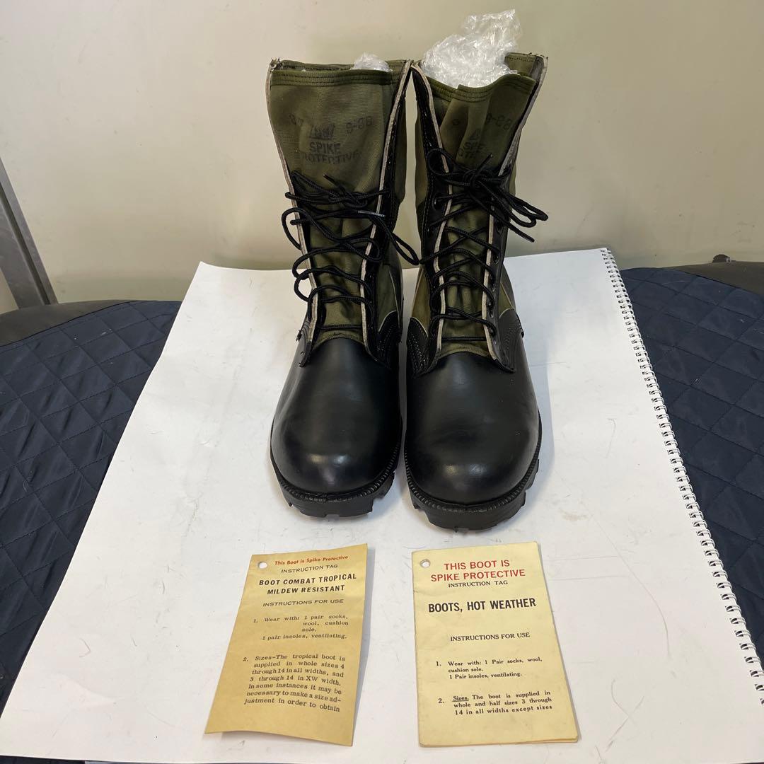 米軍80s実物ジャングル.ブーツサイズ8W 米軍実物 ジャングルブーツ 8W 米軍