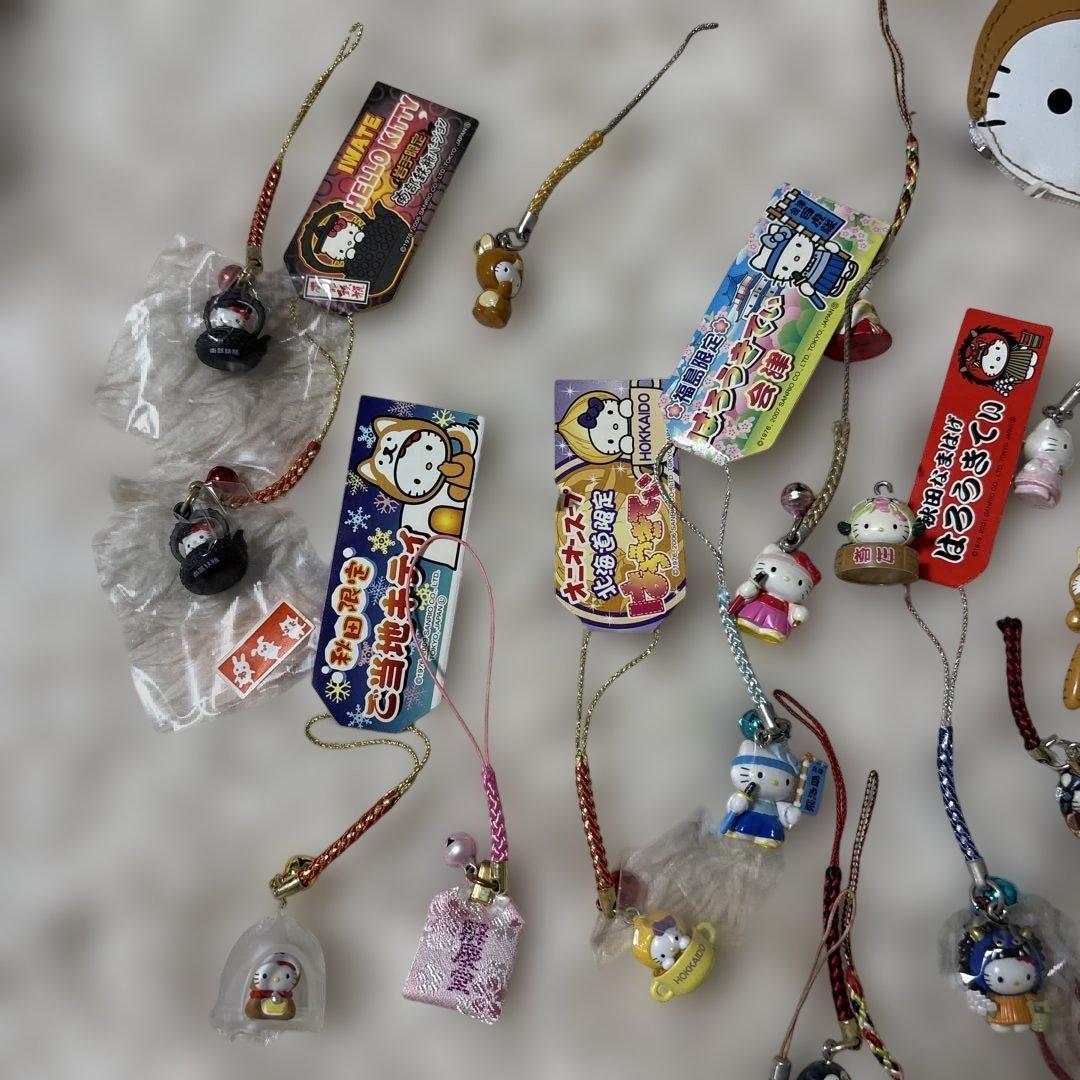ハローキティ ご当地根付 ストラップ キーホルダー 平成レトロ ご当地