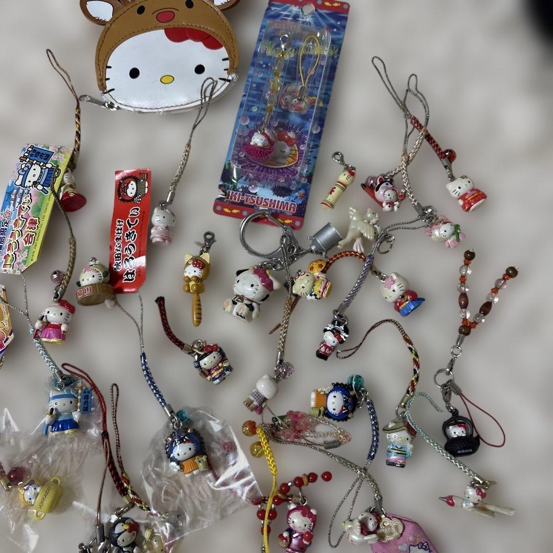 ハローキティ ご当地根付 ストラップ キーホルダー 平成レトロ　ご当地キティ