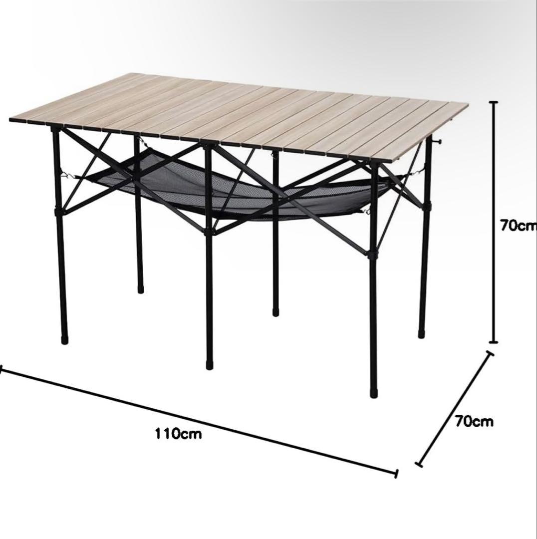 2つ 軽量コンパクトアウトドアテーブル 110cm