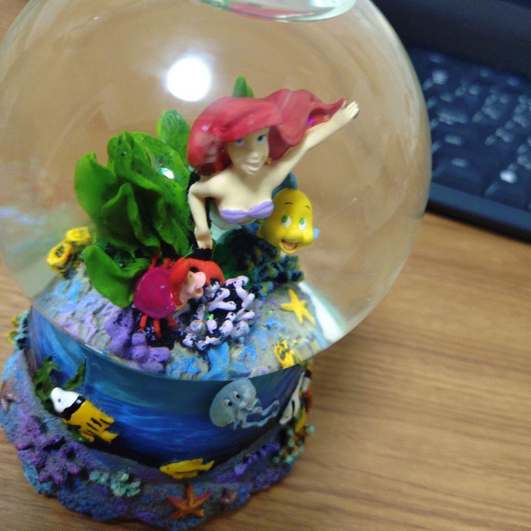 美品 ディズニーシー リトルマーメイド アリエル オルゴール付 スノー