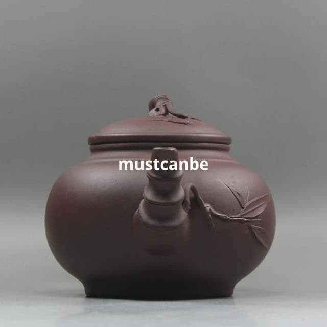 紫砂壷 報春笑櫻竹節壺 茶壺 茶道具 煎茶器 工芸品 茶壷・