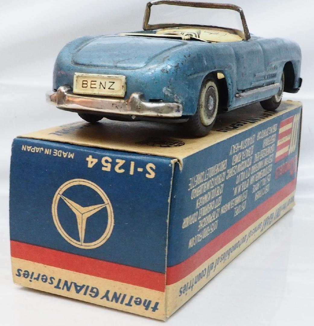 TANY GIANTメルセデスベンツ300SL青Aブリキtin箱付toy car