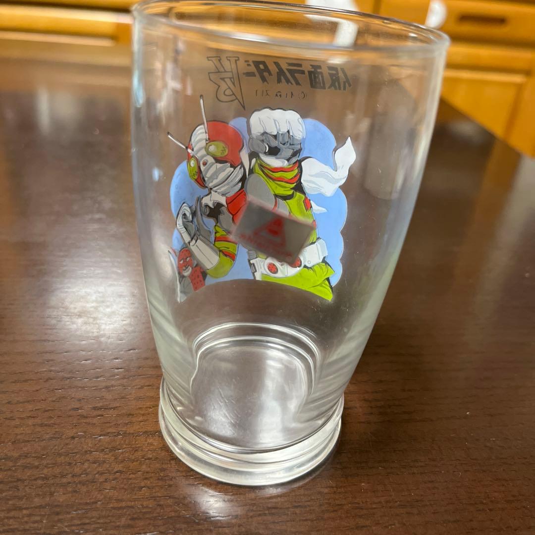 昭和レトロ　未使用品　仮面ライダーV3  グラス　当時物　レア　昔の物　懐かしい