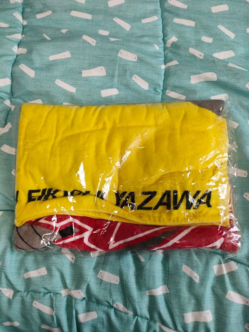 値下げ中 E.YAZAWA タオル イエロー ロゴ入り