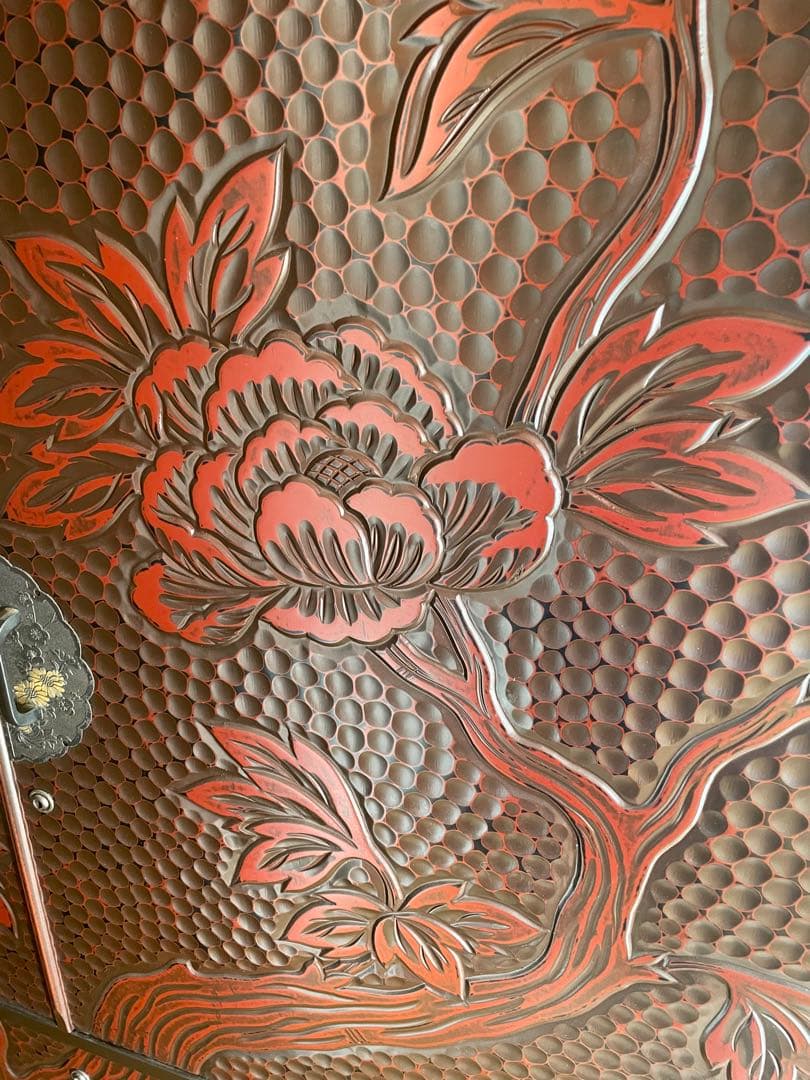 鎌倉彫り 佐藤恵仙作品 桐タンス 着物保管 箪笥 鎌倉彫のYahoo