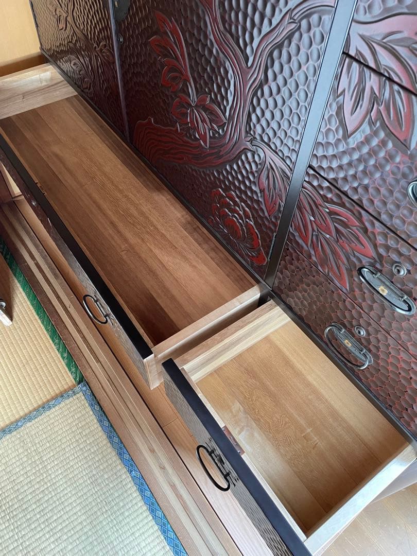 鎌倉彫り 佐藤恵仙作品 桐タンス 着物保管 - メルカリ