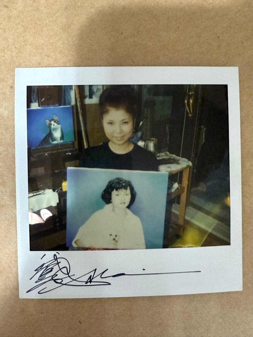 真作□八代亜紀 油彩画！貴重名画 オリジナル額 ミリオン・アート