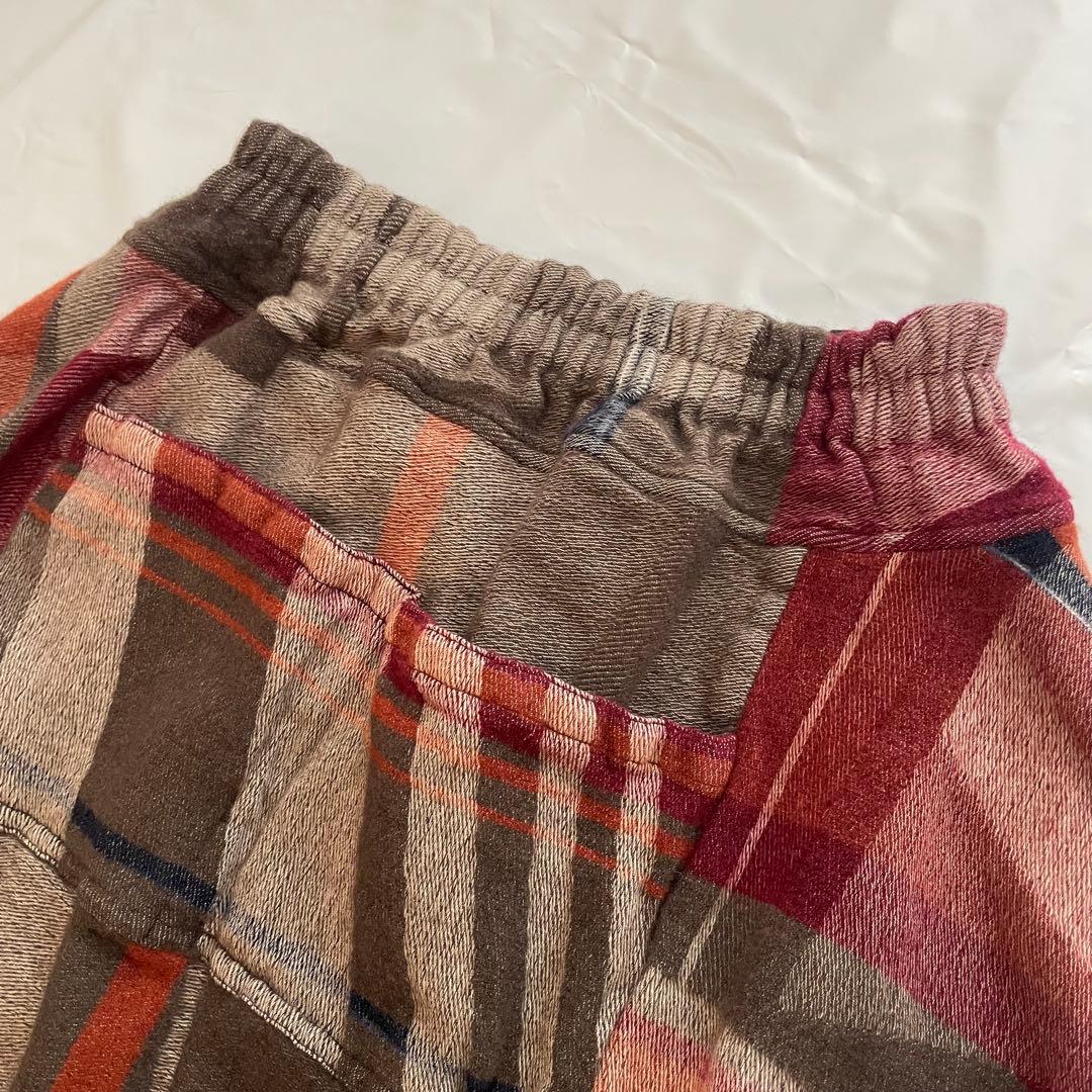 tamaki niime 玉木新雌　ウールフレアスカート　温かみ　ポケット　総柄