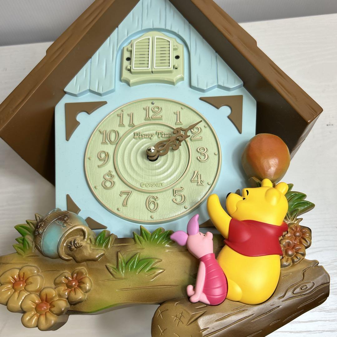 [希少] セイコー　プーさん　からくり時計　掛け時計