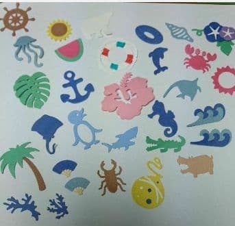 アルバム飾りクラフトパンチ七五三オーダー受付中（＾∇＾）