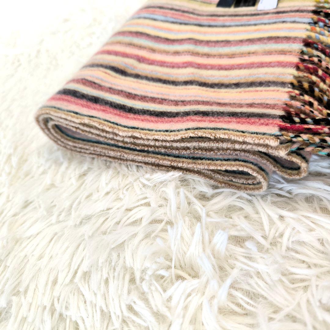 Paul Smith ポールスミス マフラー マルチストライプ カシミヤ混