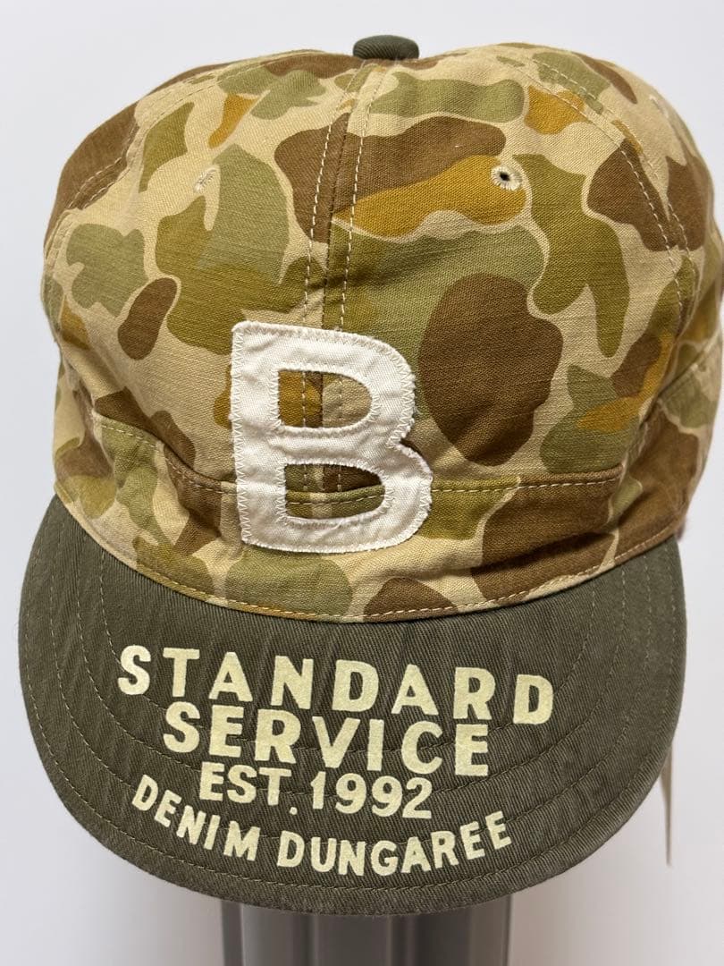 DENIM DUNGAREE Bパッチ ワッペン カモフラ キャップ 58