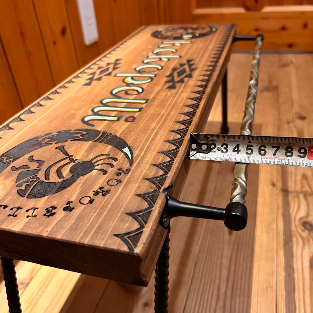 No.8 ソロテーブル アイアンミニテーブル ツイストハンガー付