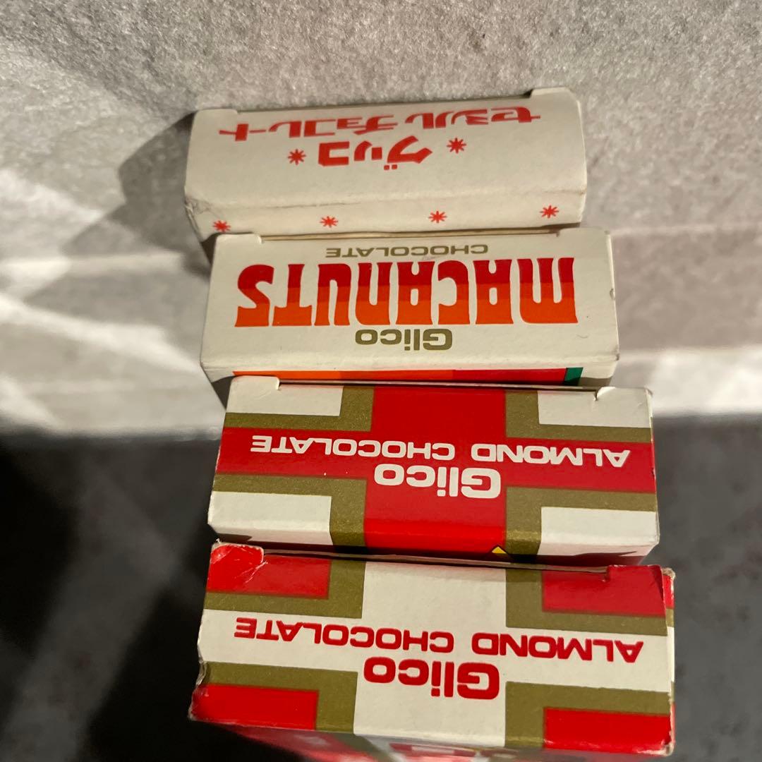 チョコレート空箱 セシル マカナッツ アーモンド2 グリコ 昭和レトロ