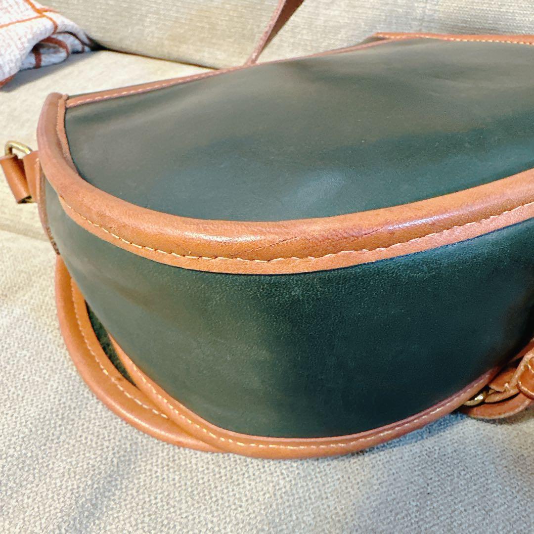 美品!超レア品 オールドコーチ ショルダーバッグ 深緑 OLD COACH