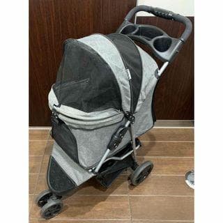 グレー ペットカート メッシュ窓付き - メルカリ