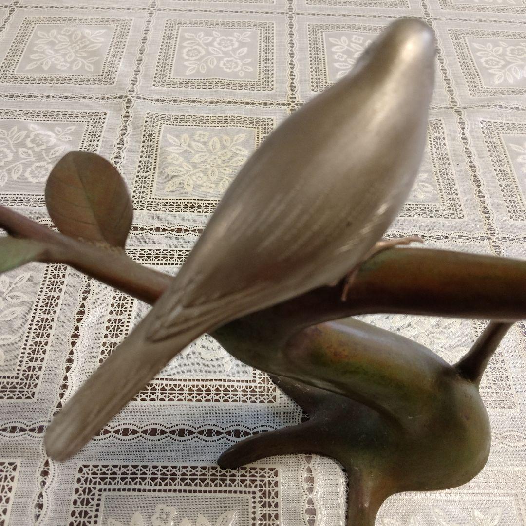 加納晴雲作 彫金 象嵌『鶯』