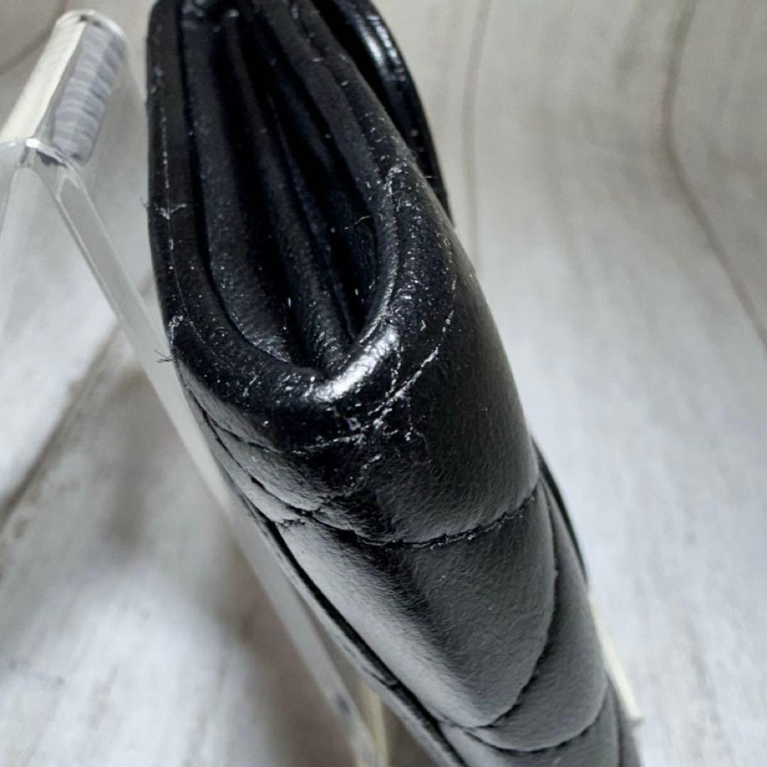 美品✨CHANELシャネル マトラッセ 小銭入れ シルバー ラム　パース