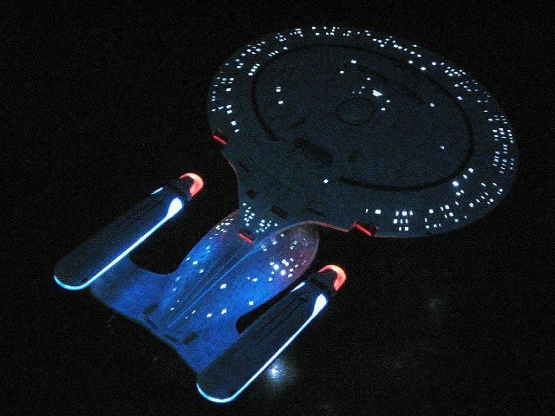 未使用 アオシマ 青島 スタートレック エンタープライズD プロップ