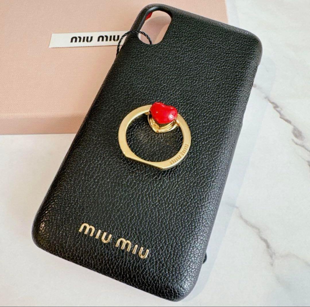 定価36,◇MIUMIU◇ミュウミュウ スマホリング付き スマホカバー
