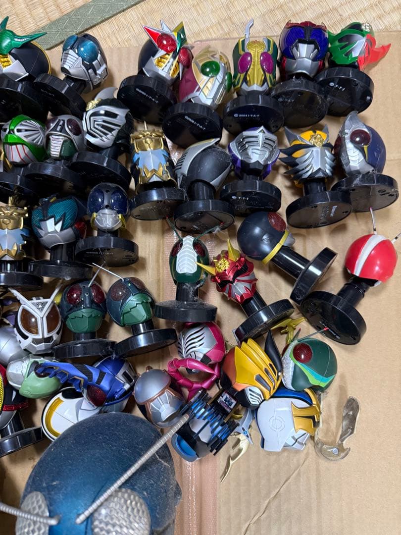 仮面ライダー ヘッドフィギュア 大量まとめ売り
