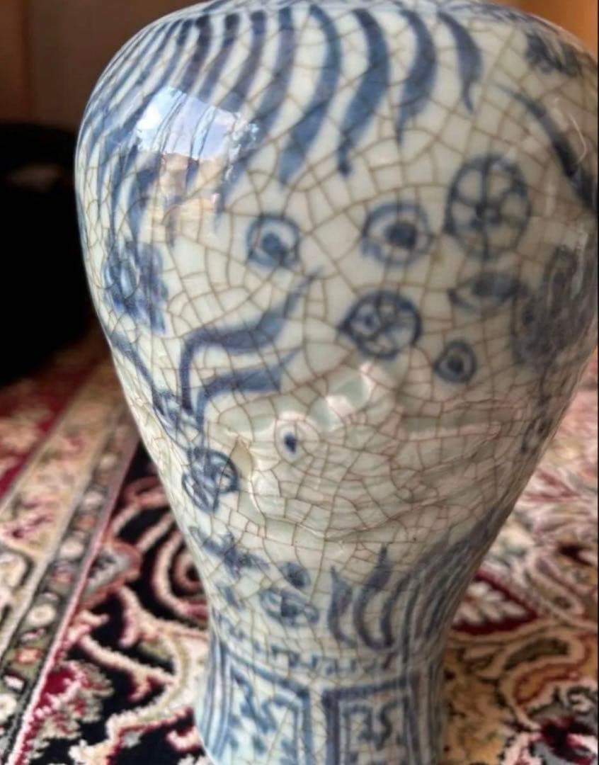 白丹波のような釉肌の瓶 古美術 古道具 花器 花入 アンティーク 徳利