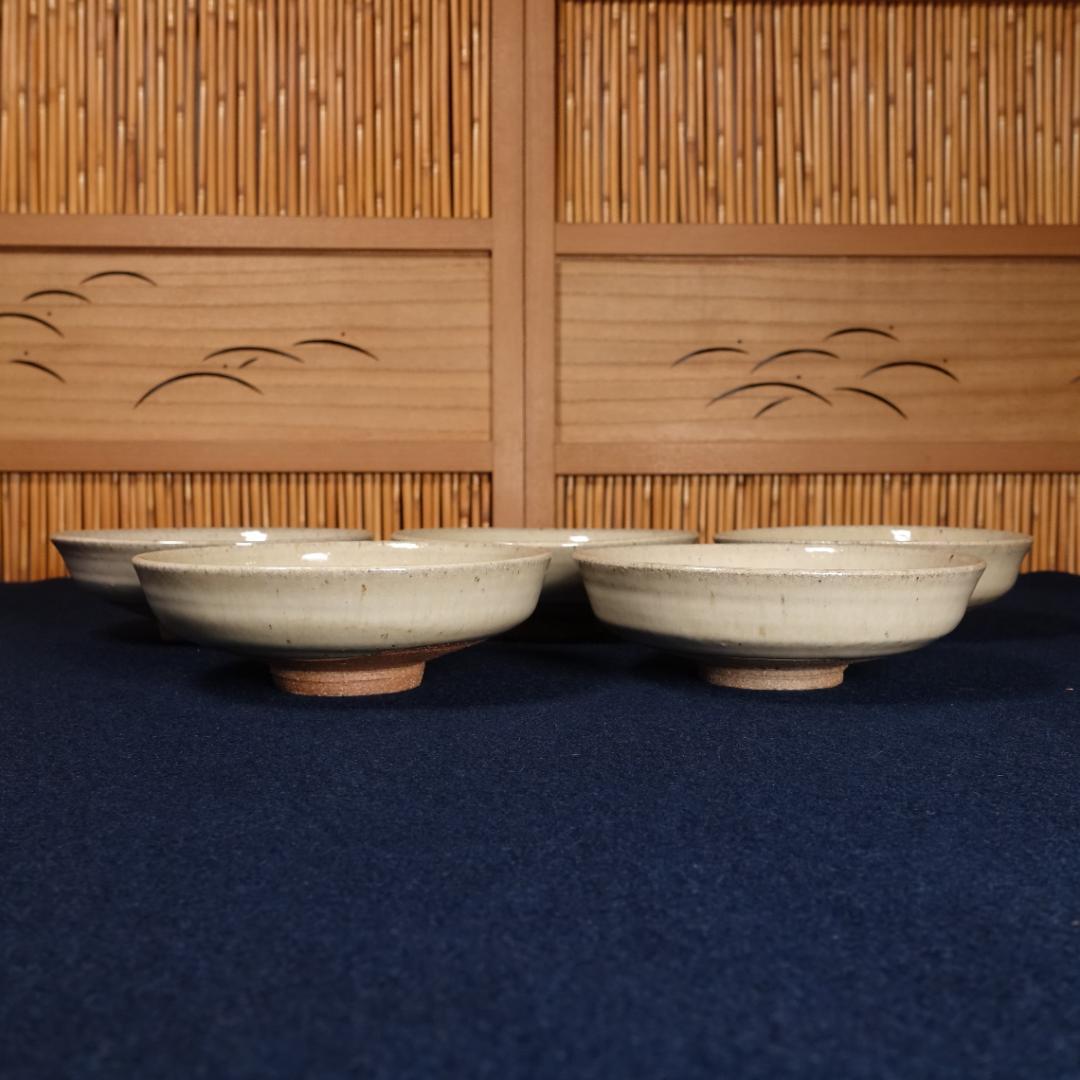 灰釉の釉調抜群 高鶴淳（父 高鶴元）薪窯 孟宗竹灰釉皿 平