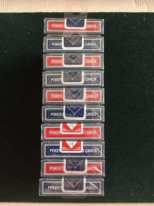 絶版 新品未使用]復刻版バイスクル ビンテージバック赤青各1個