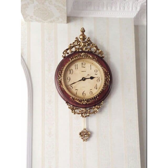 北歐風 英国貴族風 クロック。壁掛け時計 かけ時計 ヨーロッパ風