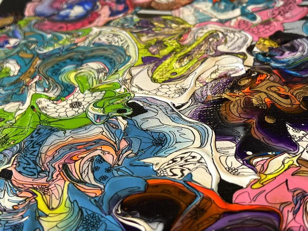 奥田雄太 絵画 Abstract Bouquet 花 サイン入り原画 アート - メルカリ