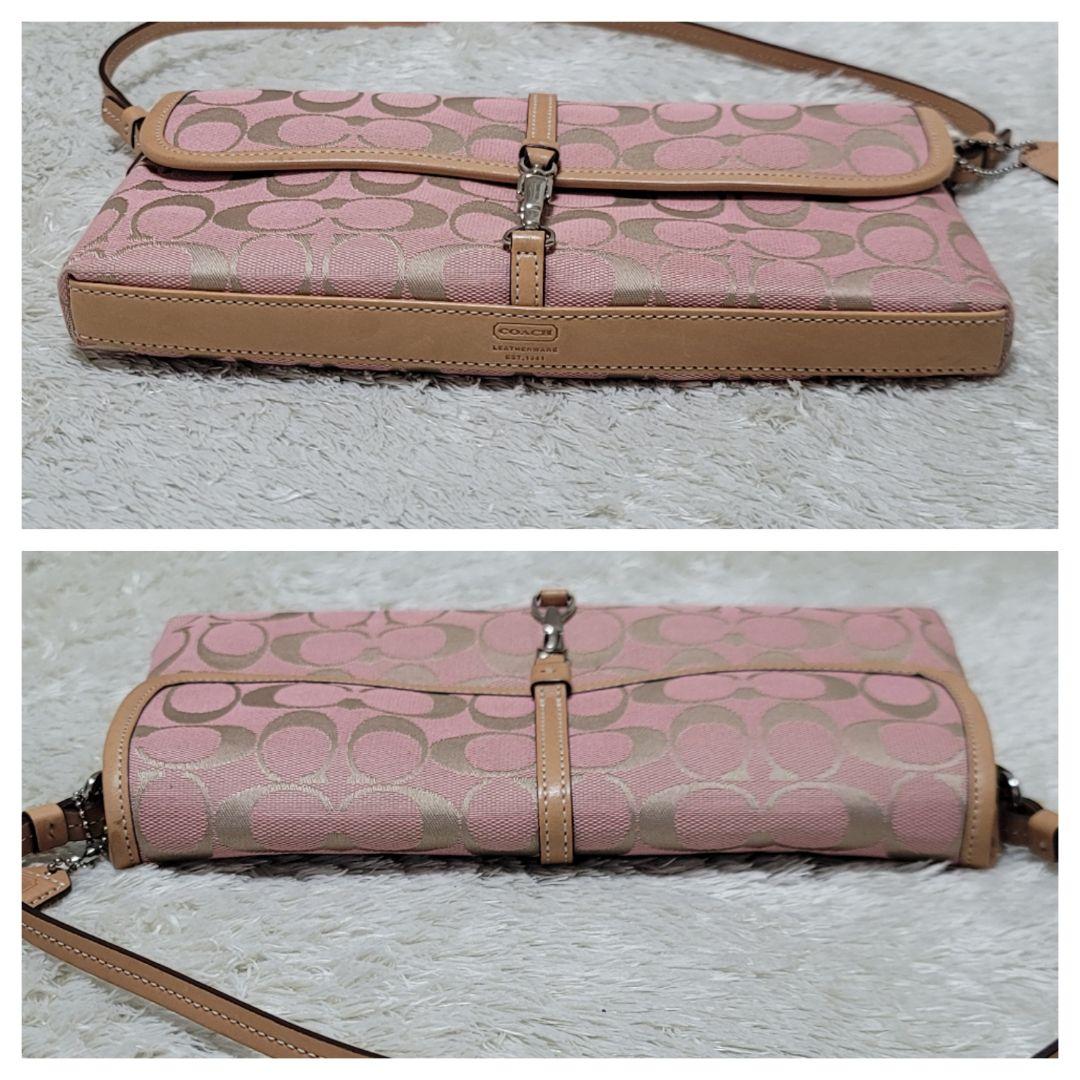 未使用✨コーチ シグネチャー クリップデミ ワンショルダー アクセサリーポーチ