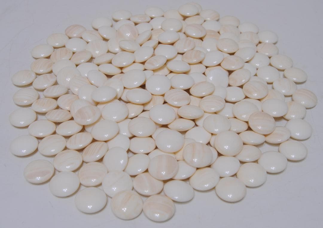 蛤 碁石 34号ハマグリ ハマグリ 那智黒 囲碁 碁笥 欅 ケヤキ