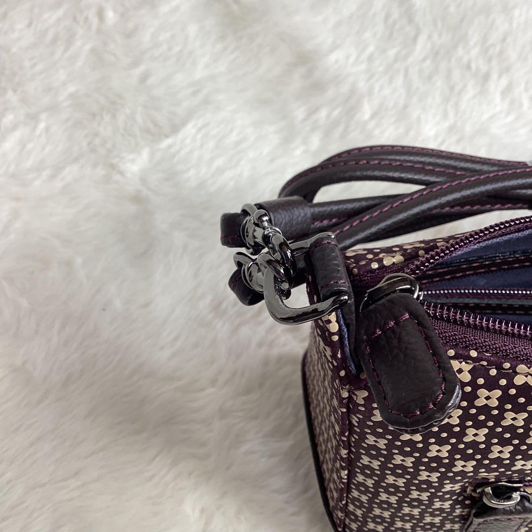 未使用 印傳屋 INDEN-YA 5ポシェット ショルダーバッグ ハンドバック