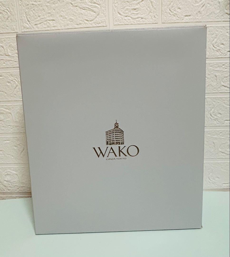 WAKO ネイビー レザー ハンドバッグ