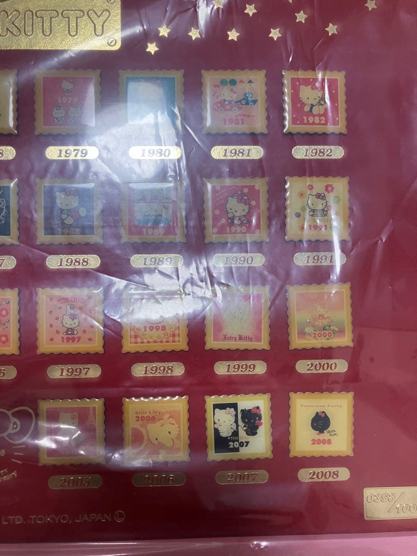 ハローキティ ピンバッジコレクション 35周年アニバーサリー 証明書