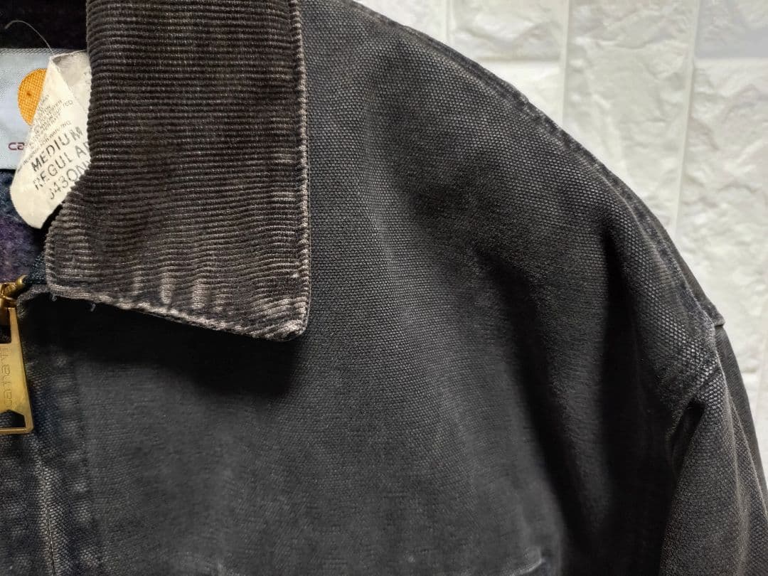 激レア80sUSA製カーハートデトロイトジャケット黒MジョニーデップJ430NX