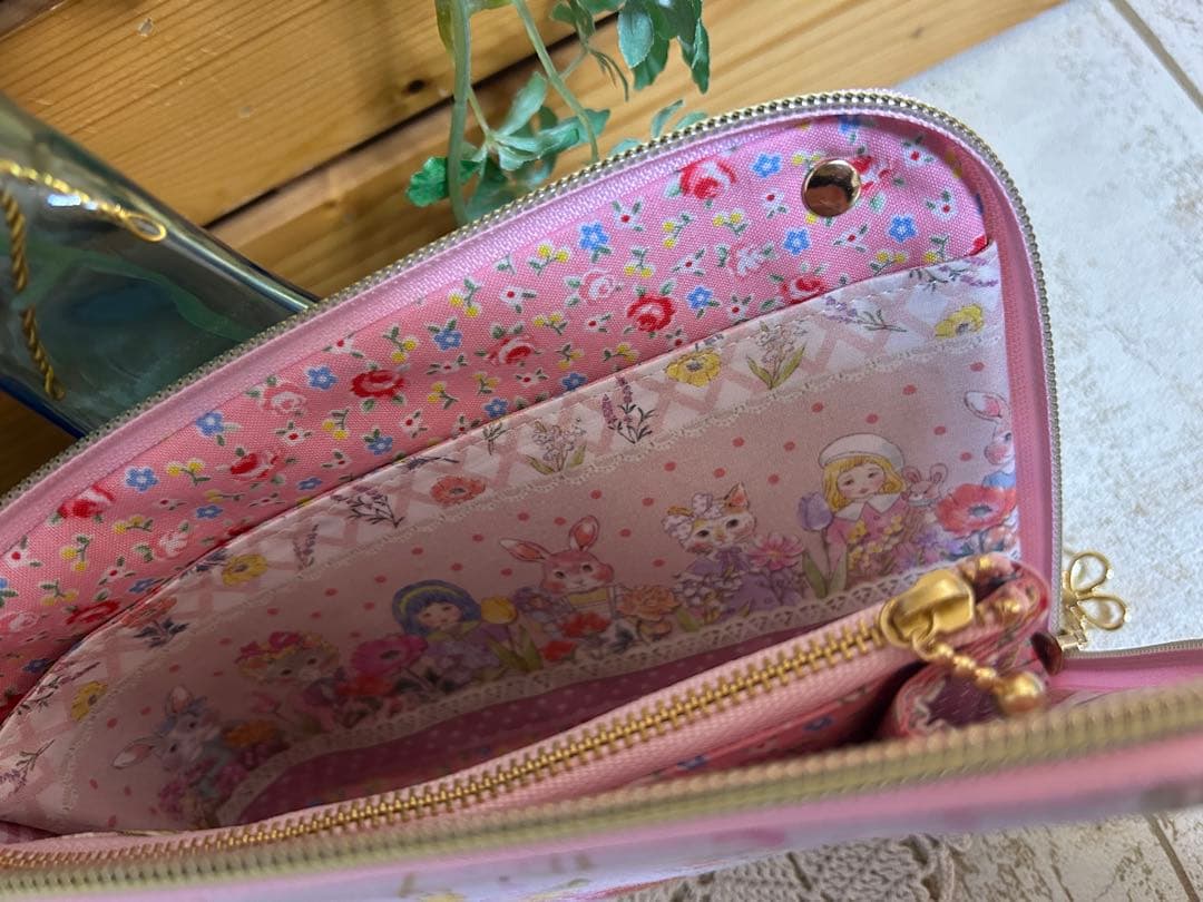 よーぽん様　ジョリーフルール L字ポーチ スマート長財布 小財布ベア