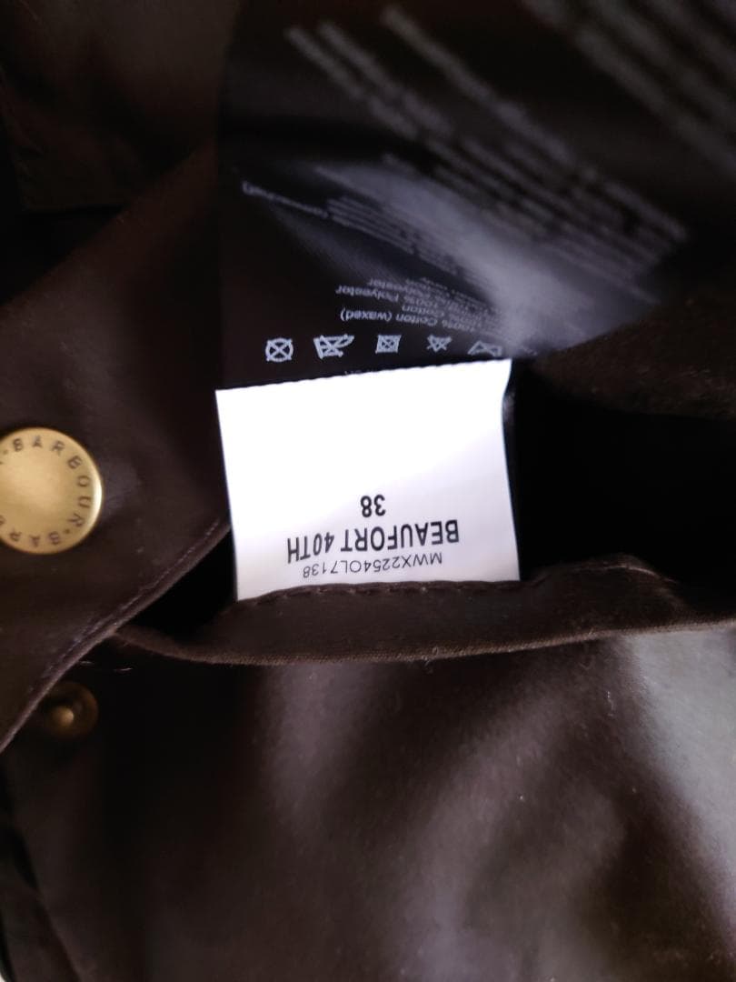 【試着のみ値下げ】Barbour BEAUFORT 40th OLV 38