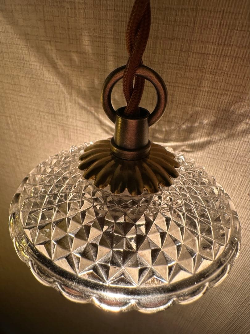 20年代 フランス アンティーク ダイヤモンドキルト模様の小さな