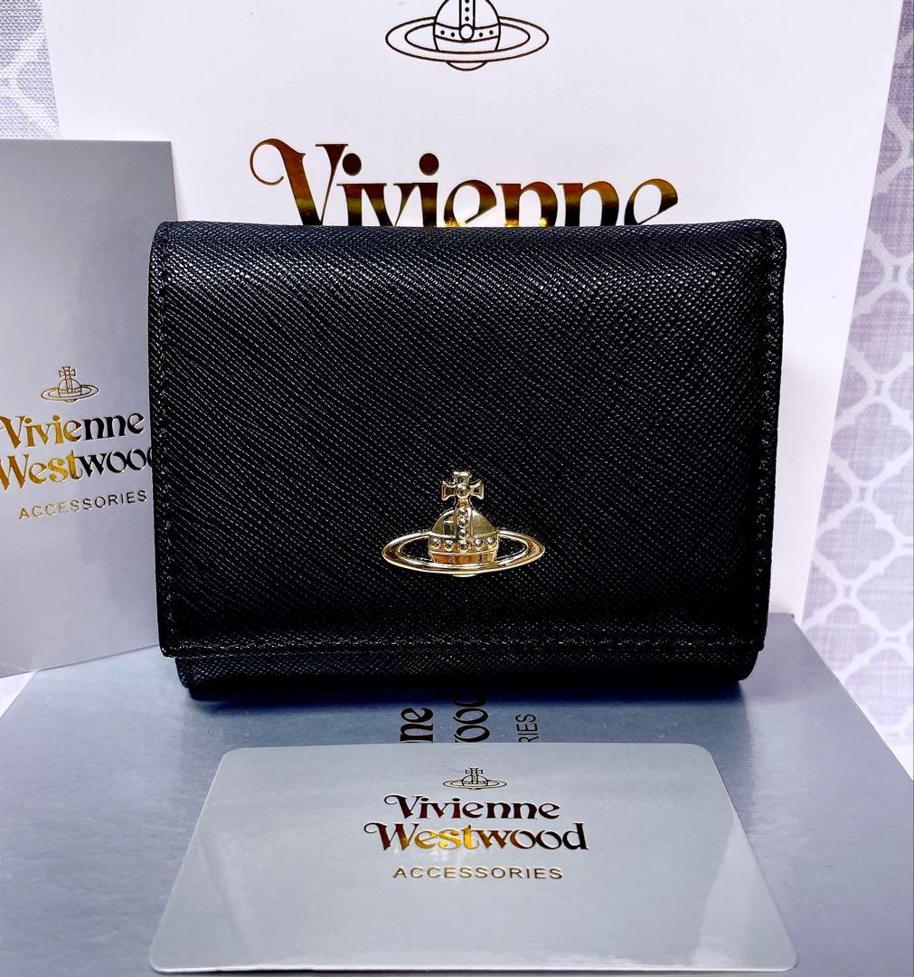 大人気✩ショッパー付】新品 ヴィヴィアン・ウエストウッド 三折り財布