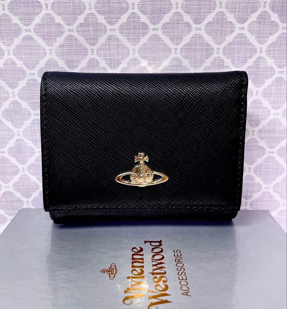 大人気✩ショッパー付】新品 ヴィヴィアン・ウエストウッド 三折り財布