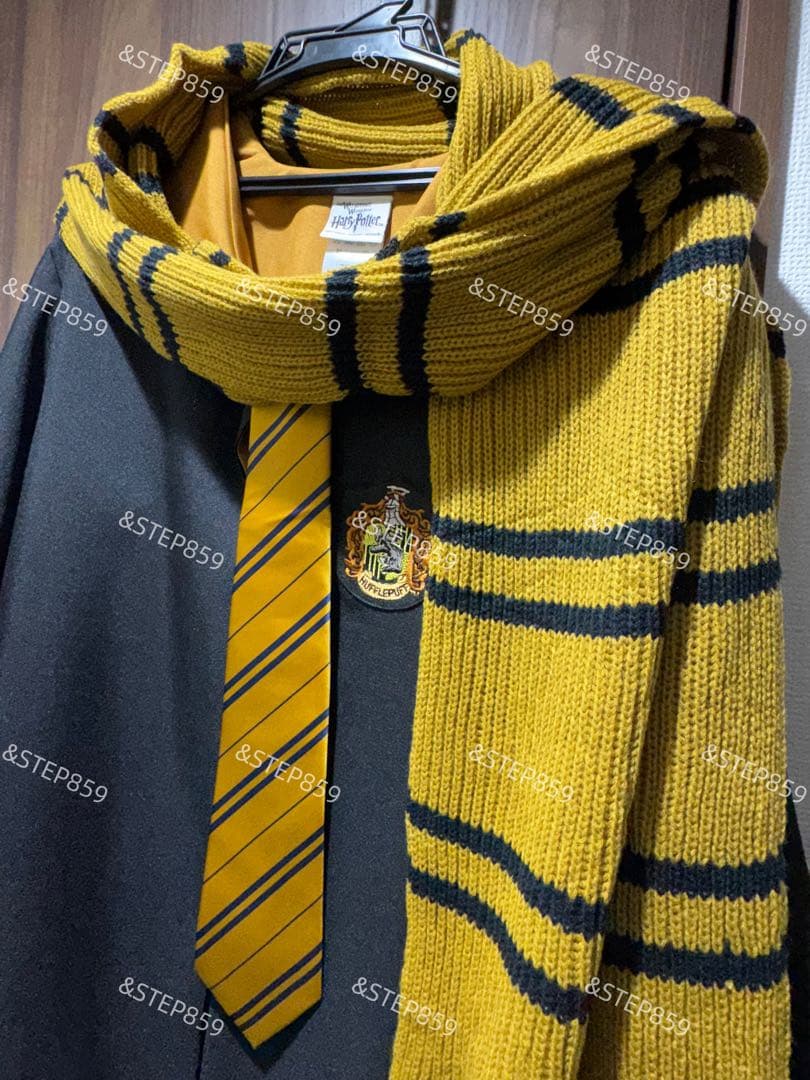 ハッフルパフ ハリーポッター XSサイズ ローブ マフラー ネクタイ
