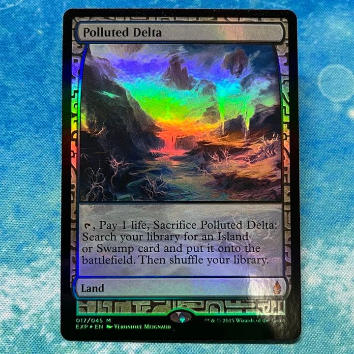 MTG 英語版 foil EXP 汚染された三角州 Polluted Delta